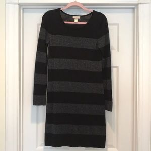 Ann Taylor LOFT Sweater Dress w Sparkling Stripes